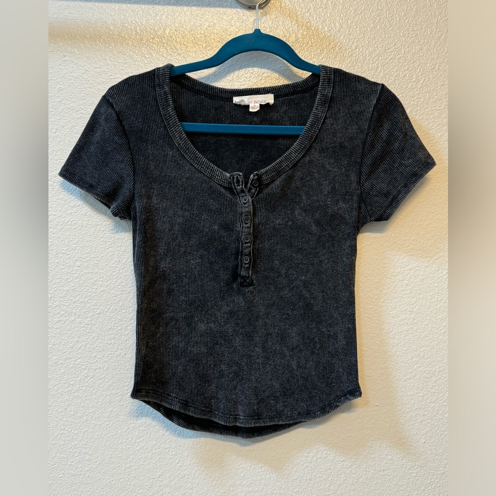 Pink Rose Henley Top